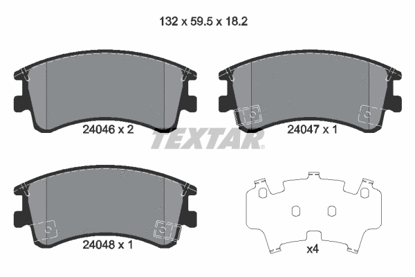 Brake Pad Set, disc brake (2404601)