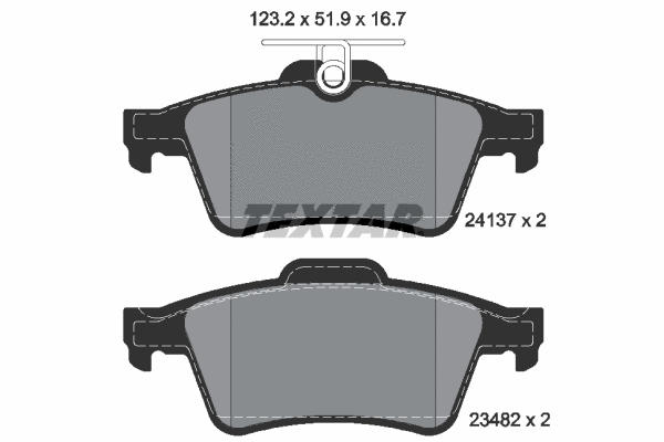 Brake Pad Set, disc brake (2413701)