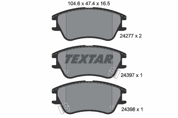 Brake Pad Set, disc brake (2427701)