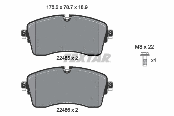 Brake Pad Set, disc brake (2248503)