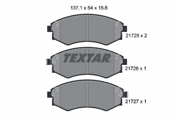 Brake Pad Set, disc brake (2172502)