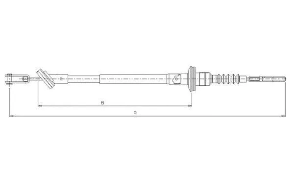 Cable Pull, clutch control (58014600)