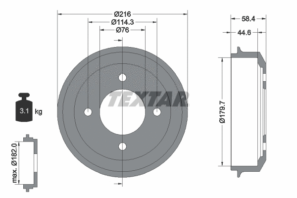 Brake Drum (94030300)