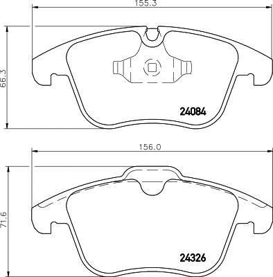 Brake Pad Set, disc brake (2408403)