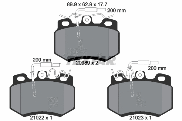 Brake Pad Set, disc brake (2098901)