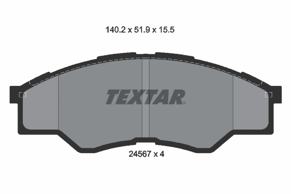 Brake Pad Set, disc brake (2456701)