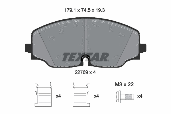 Brake Pad Set, disc brake (2276901)