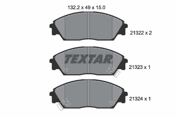 Brake Pad Set, disc brake (2132201)