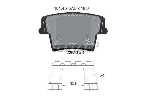 Brake Pad Set, disc brake (2265001)