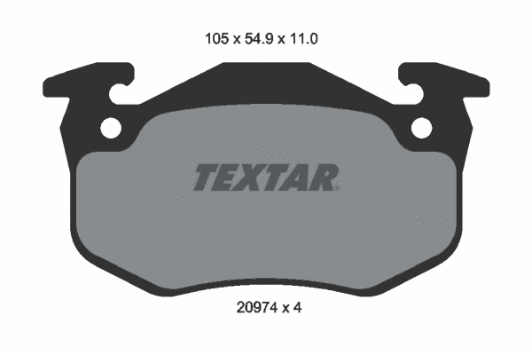 Brake Pad Set, disc brake (2097401)