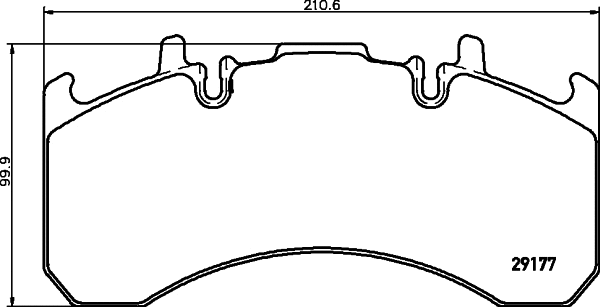 Brake Pad Set, disc brake (2917701)