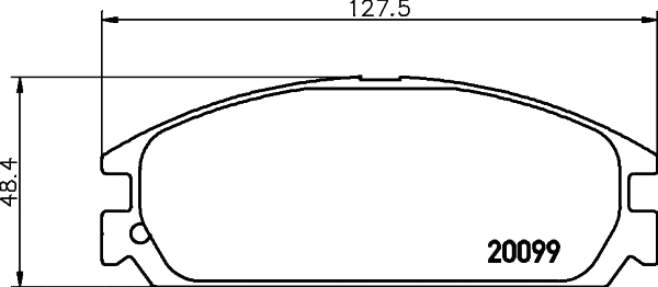 Brake Pad Set, disc brake (2009901)