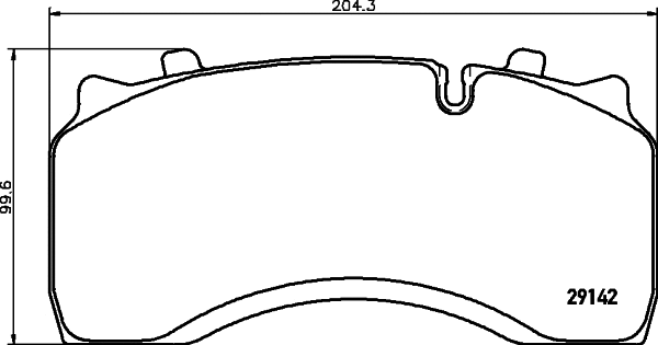 Brake Pad Set, disc brake (2914204)