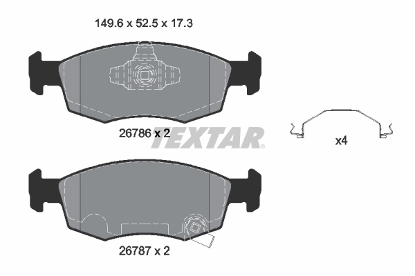 Brake Pad Set, disc brake (2678601)