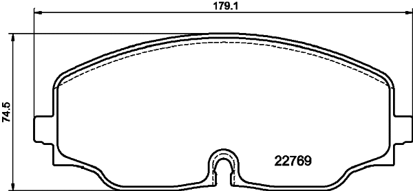 Brake Pad Set, disc brake (2276903)