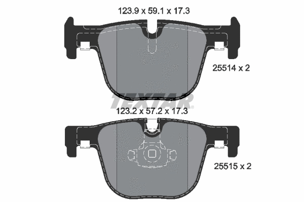 Brake Pad Set, disc brake (2551401)
