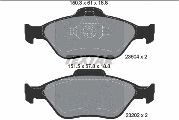 Brake Pad Set, disc brake (2360406)