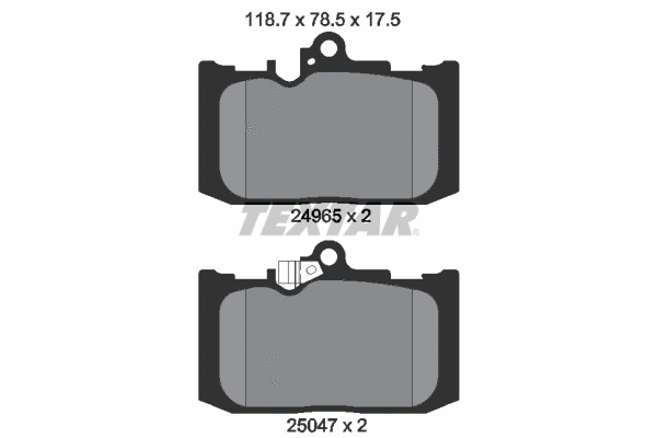 Brake Pad Set, disc brake (2496501)