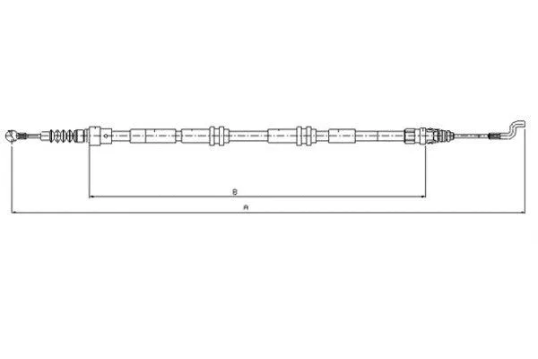 Cable Pull, parking brake (44046500)