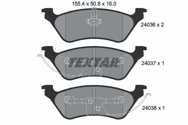 Brake Pad Set, disc brake (2403601)