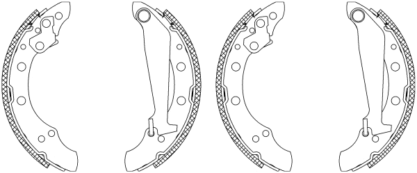 Brake Shoe Set (83044701)