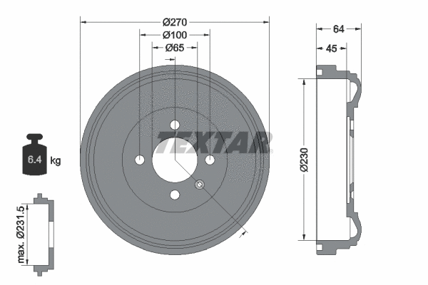 Brake Drum (94012000)
