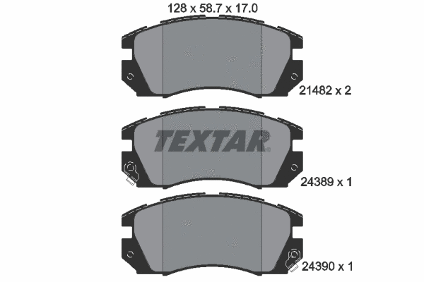Brake Pad Set, disc brake (2148202)