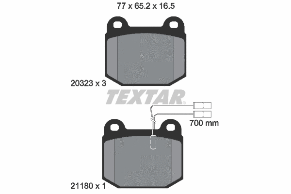 Brake Pad Set, disc brake (2032304)