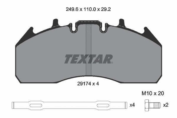 Brake Pad Set, disc brake (2917401)