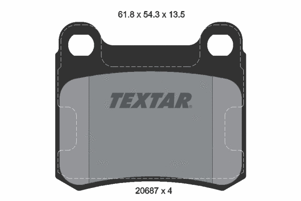 Brake Pad Set, disc brake (2068703)