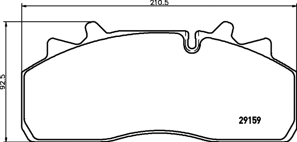Brake Pad Set, disc brake (2915906)