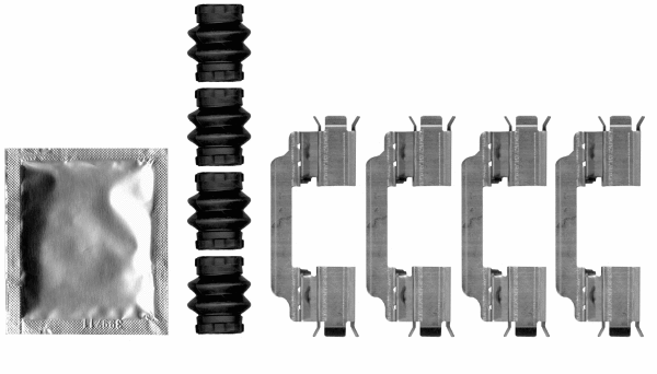 Accessory Kit, disc brake pad (82541700)