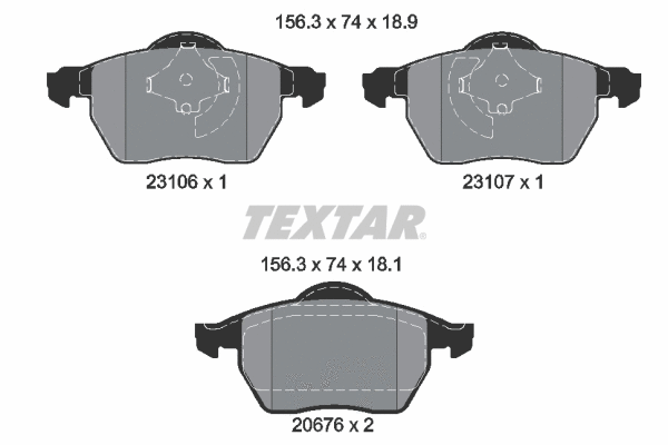 Brake Pad Set, disc brake (2310601)