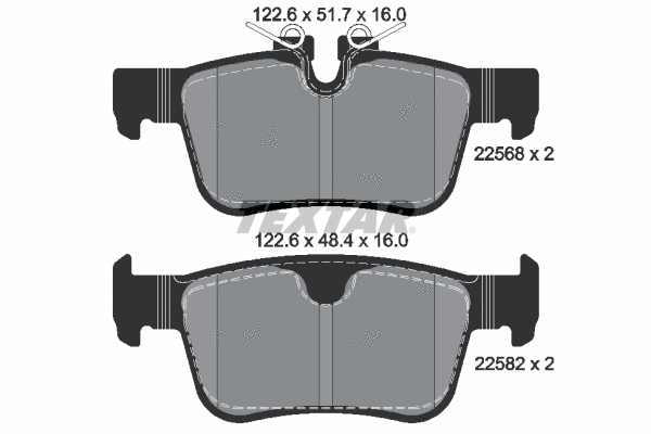 Brake Pad Set, disc brake (2256801)