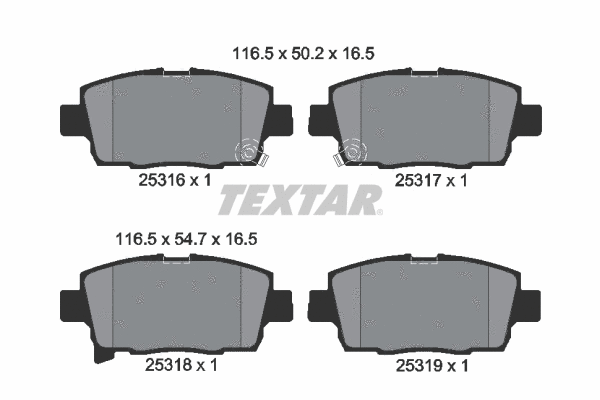 Brake Pad Set, disc brake (2531601)
