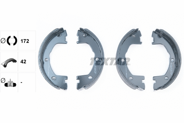 Brake Shoe Set, parking brake