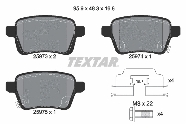 Brake Pad Set, disc brake (2597301)