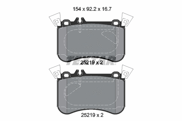 Brake Pad Set, disc brake (2521905)