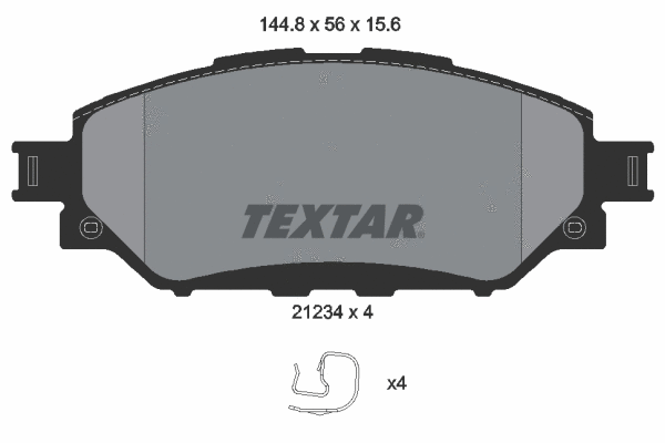 Brake Pad Set, disc brake (2123401)