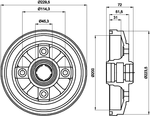 Brake Drum (94016100)