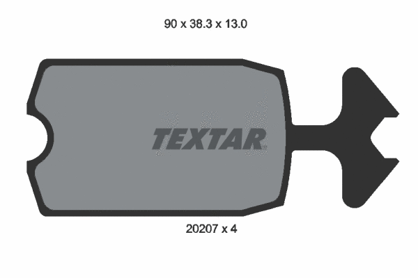 Brake Pad Set, disc brake (2020709)
