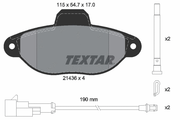 Brake Pad Set, disc brake (2143609)