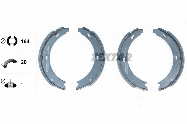 Brake Shoe Set, parking brake (91060800)