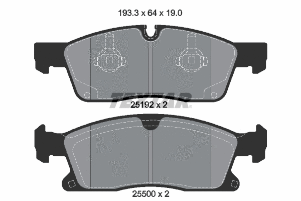 Brake Pad Set, disc brake (2519201)