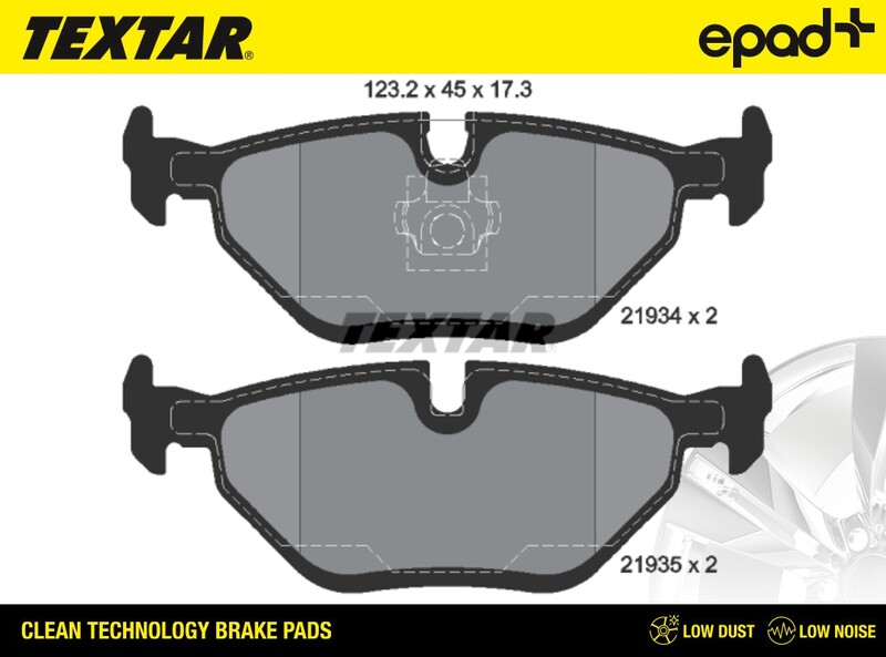 Brake Pad Set, disc brake (2193402CP)