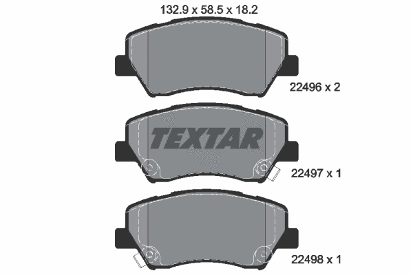Brake Pad Set, disc brake (2249601)