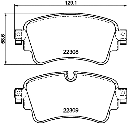 Brake Pad Set, disc brake (2230804)