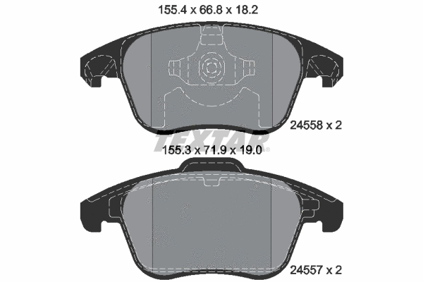Brake Pad Set, disc brake (2455801)