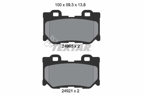 Brake Pad Set, disc brake (2499501)