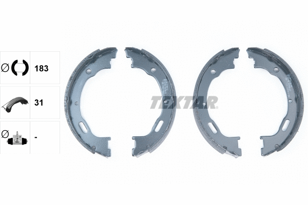 Brake Shoe Set, parking brake (91057800)